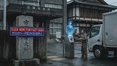 AI Mayor Renames Town to '【Free】High Income・Shady Jobs・Plastic Surgery', Logistics Network Completely Halted