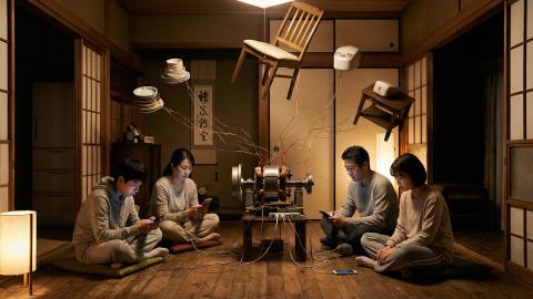 除霊税１００％へ。「ポルターガイスト発電」義務化で、平穏な家庭が電力難民に