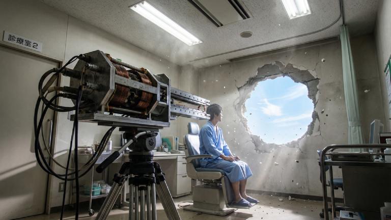 Salvation for the All-Nighter Crew? "Railgun Acupuncture" Commercialized: Mach 7 Iron Cores Vaporize Stiffness, But Turn Workrooms into Swiss Cheese