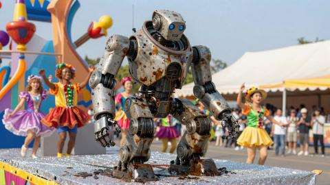 Midnight Maintenance Robot in Dreamland Chosen as Parade Star for 'Overwhelming Corporate Slave Vibes'