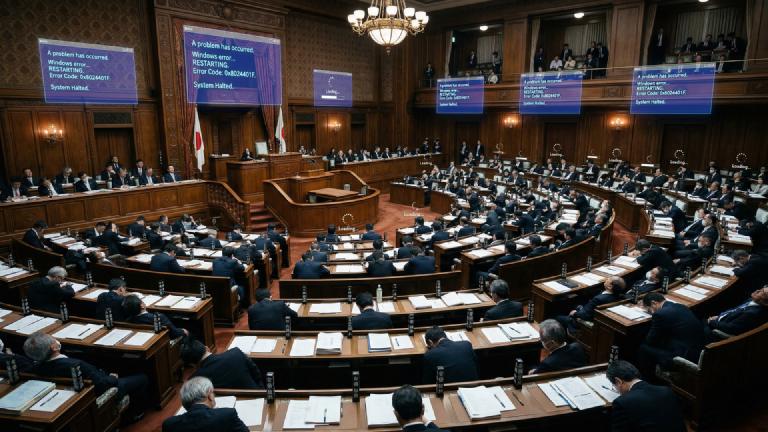 国会居眠りは「仕様」だった？ 特定周波数の野次で議員のOSが強制再起動