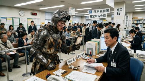 異世界への「魔力サーチャージ」高騰。国税庁は「スライム溶解は医療費控除外」と通達