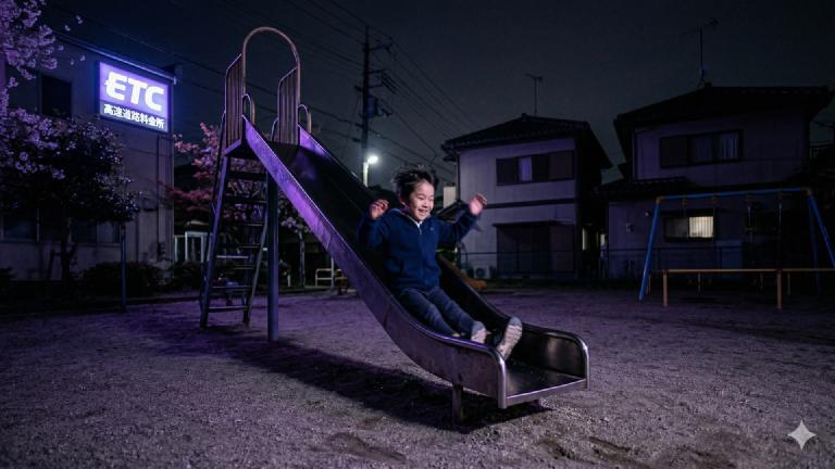 Local Playground Slide Goes "ETC Only" — Toddler with Insufficient Balance Blocked by Gate, Forcibly Redirected to Sandbox