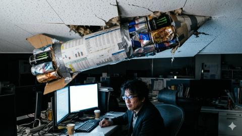 残業代の代わりに宇宙へ。社畜の「卓上DIYロケット」が現代アート最高額で落札
