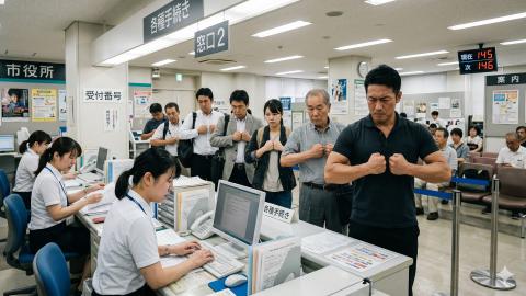 暗証番号の保存先は大胸筋、市役所の「マッスルメモリー認証」が威圧的すぎると一時停止
