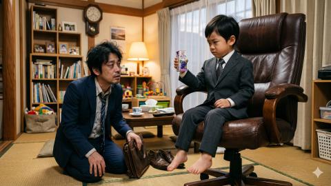 NISA長者の5歳児、親会社を買収。「残業は無配当」としてパパを経営陣から追放