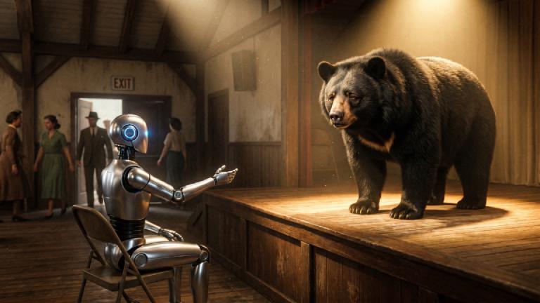 AI Director Scolds Lead Actor Bear: "Your Wildness Lacks Depth"