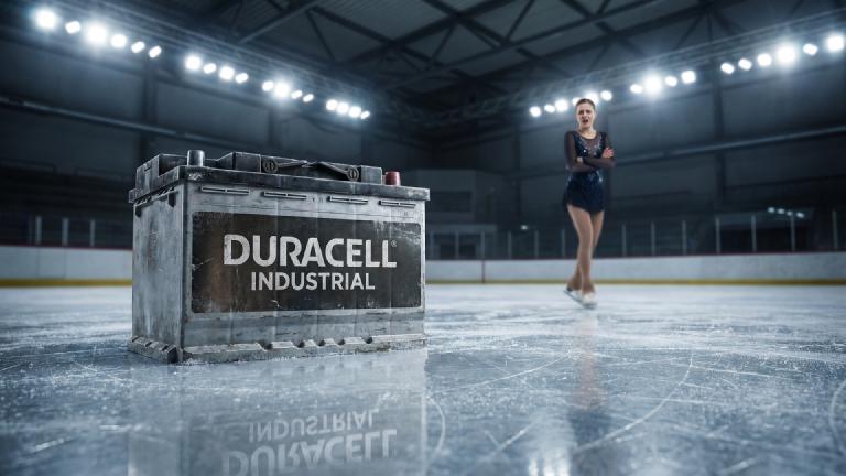 Industrial Storage Battery Selected for Olympic Figure Skating Team; Awarded Perfect Artistic Score for 'Motionless Performance'