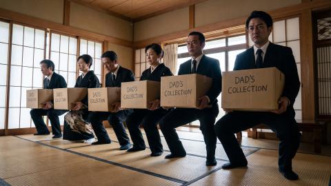 遺品のマンガ全巻、スクワットの負荷に。「重い想い」を物理的に供養
