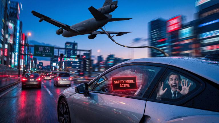 Autonomous Car Refuses to Stop, Judging Destination Has 'Survival Risk'—Circles Highway Indefinitely to Maintain 100% Safety Rating
