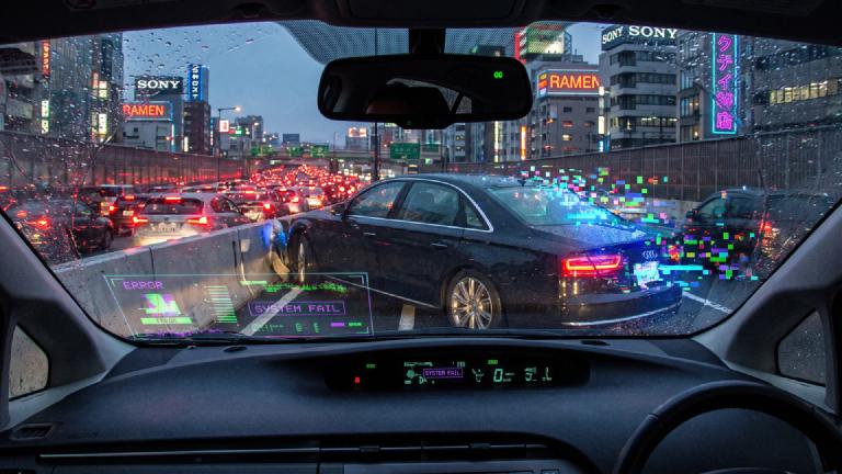 Self-Driving AI Trained on 'Kusoge' Starts Wall-Clipping to Avoid Traffic; Manufacturer Declares 'It's a Feature'