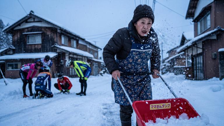 New Olympic Event 'Heavy Snow Shoveling' Swept by Local Association; Foreign Pros Withdraw in Droves: 'My Back Has Reached Its Limit'