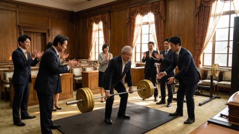 Diet Deliberations to Be Resolved by 'Physics': Bill Passage Threshold Set at 150 kg Bench Press