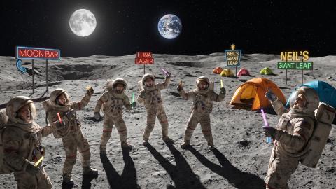 Booming "Lunar Resort" Exclusively for Nuisance Tourists: Reservations Flood in for "Graceful Exile" from Earth