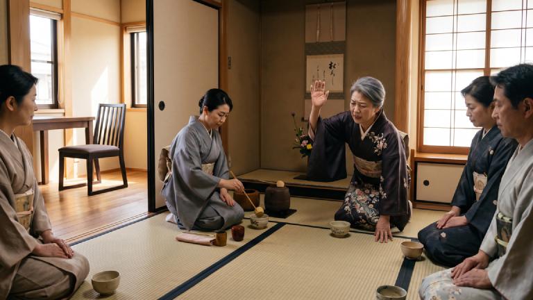 茶会、足のしびれを「余韻」に認定　椅子席の希望者は起立して申請
