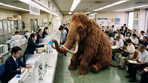マンモス、２万年繰り下げた年金を解凍直後に差し押さえ 機構「生存確認できたため」